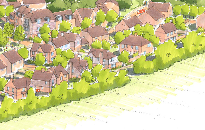 Typical illustrative elevations and features of the Green Edges